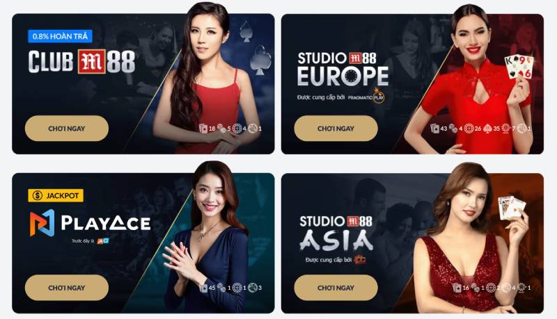 Lợi ích khi chơi casino trực tuyến tại M88 có khuyến mãi